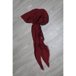 Burgundy TUK Headscarf Pretied with Velvet Grip NWOT